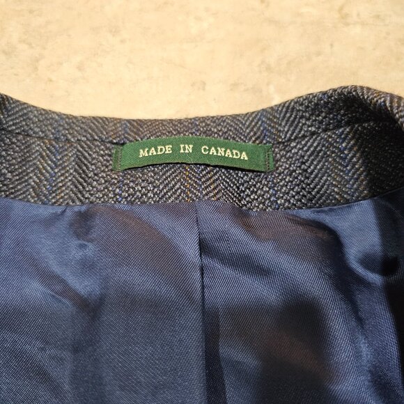 Men's Lauren Ralph Lauren Herringbone Lambs' Wool Blazer Sport Coat Size 42R - Picture 5 of 10